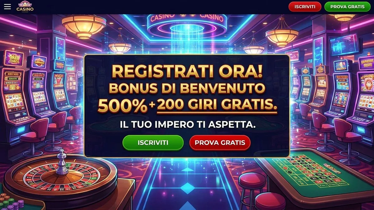 Registrazione con bonus